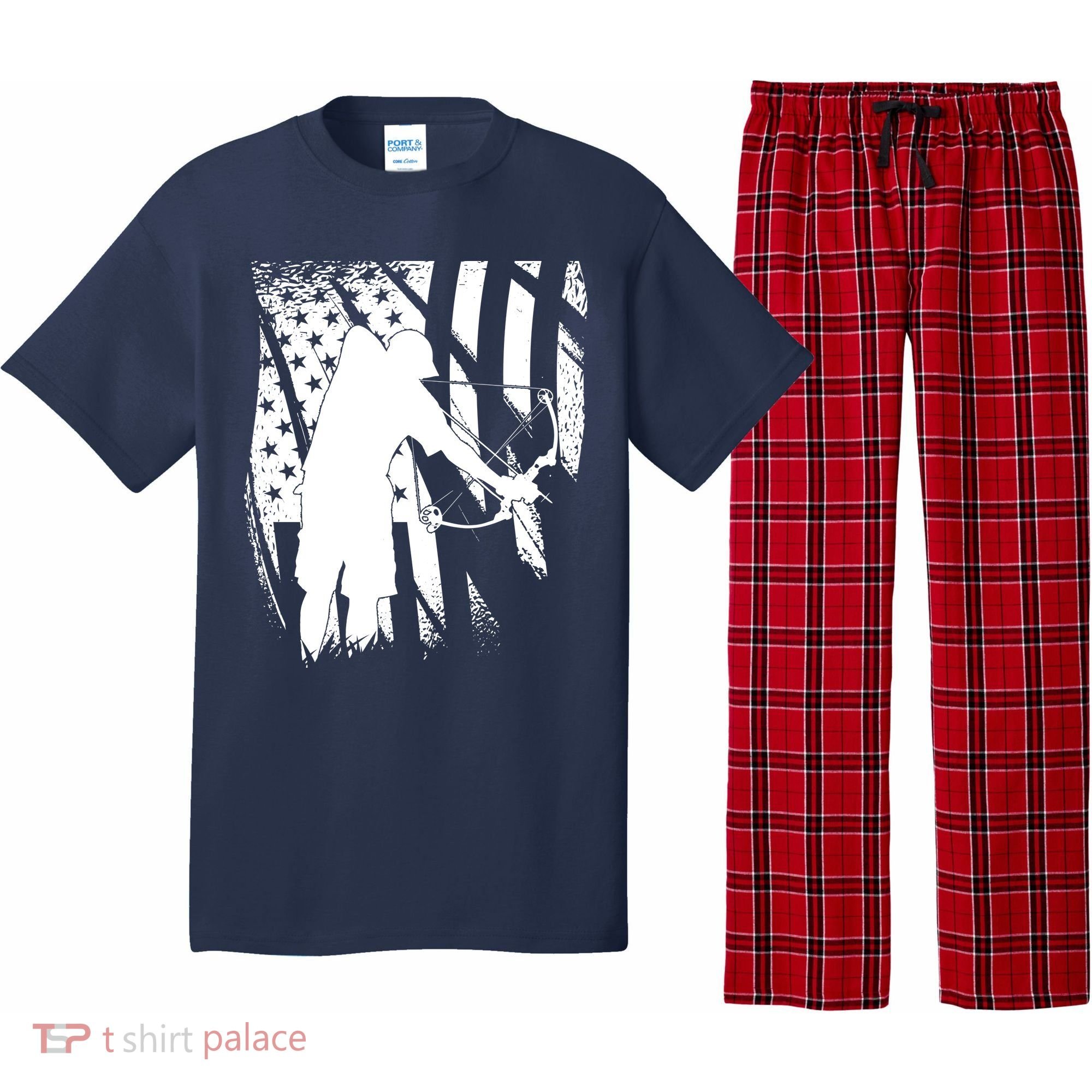 Bowfishing Americana Pajama Set