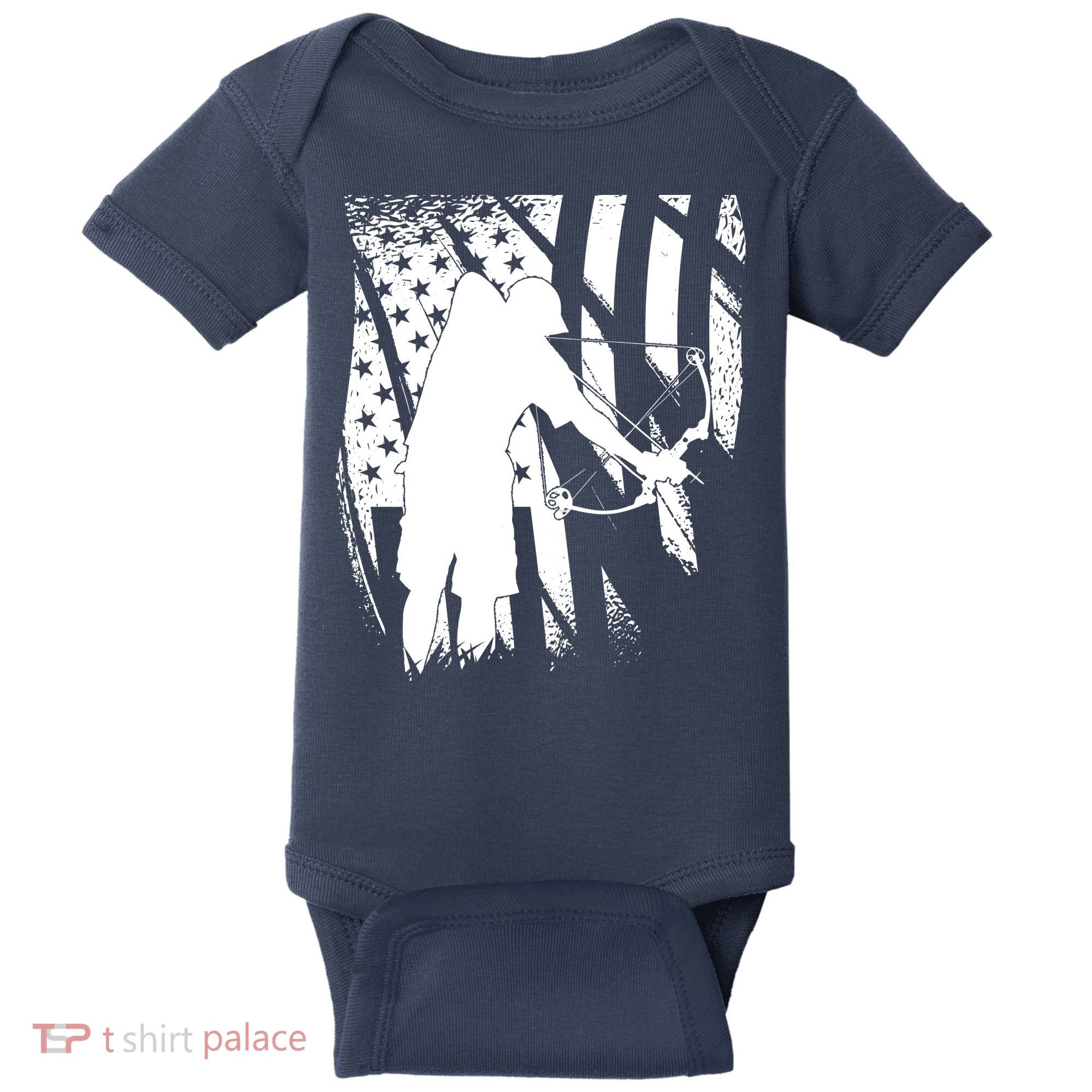 Bowfishing Americana Baby Bodysuit