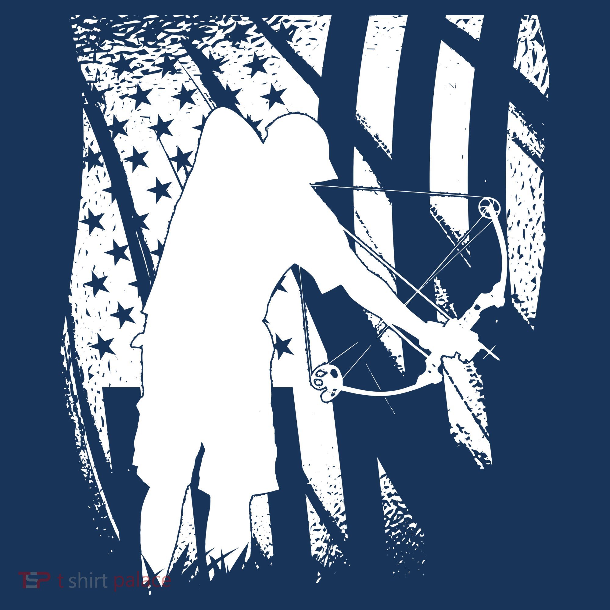 Bowfishing Americana Baby Bodysuit