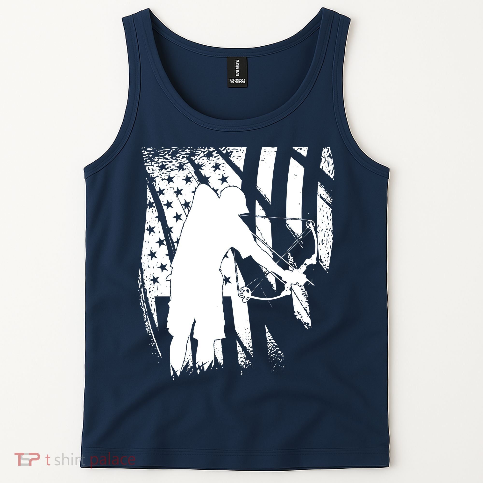 Bowfishing Americana Tank Top