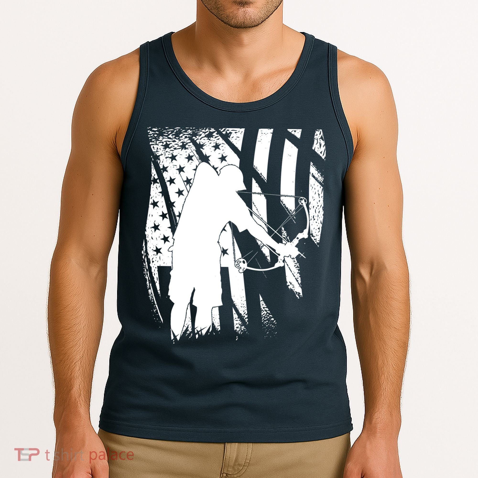 Bowfishing Americana Tank Top