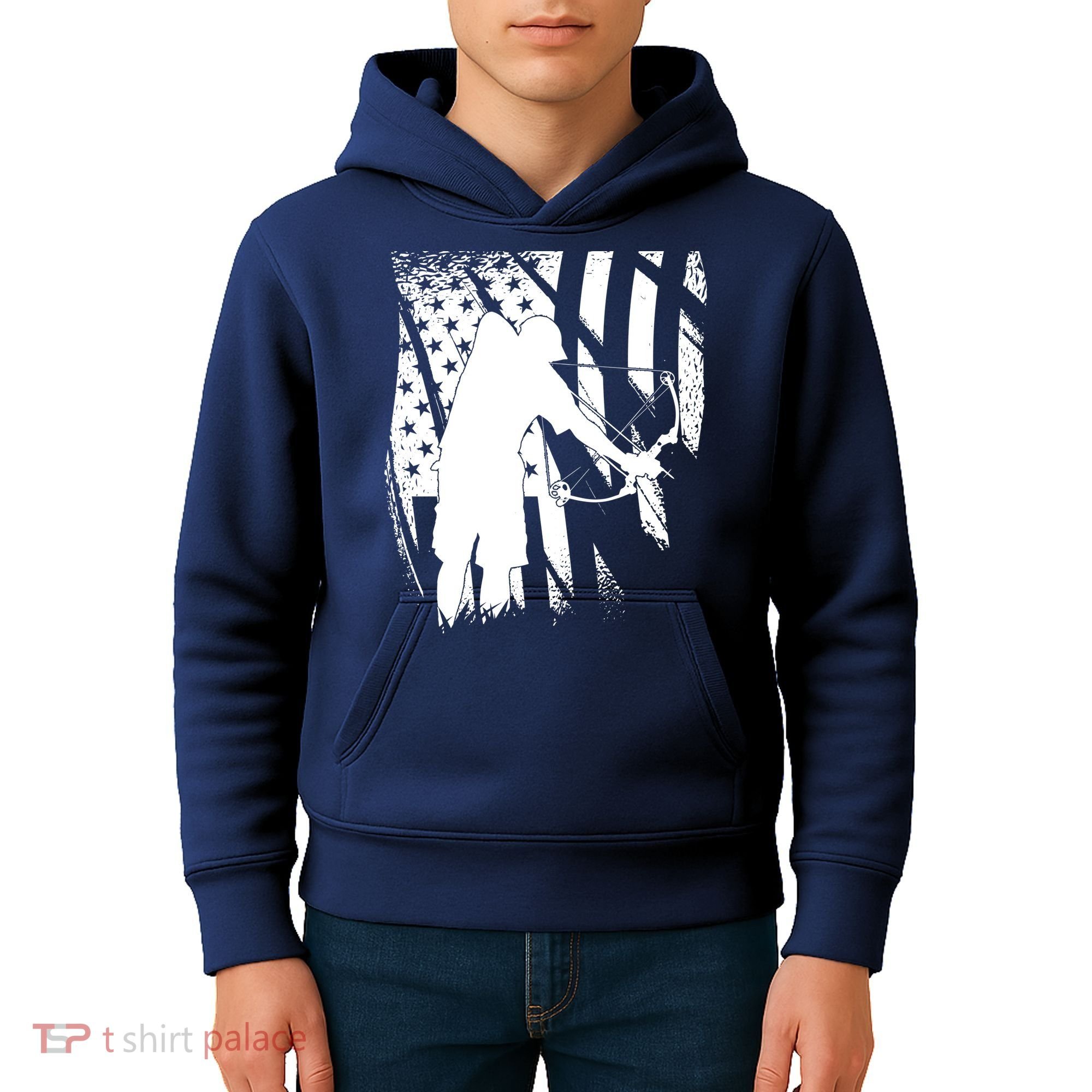 Bowfishing Americana Kids Hoodie