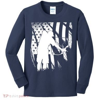 Bowfishing Americana Kids Long Sleeve Shirt