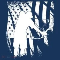 Bowfishing Americana Kids Long Sleeve Shirt thumb 2