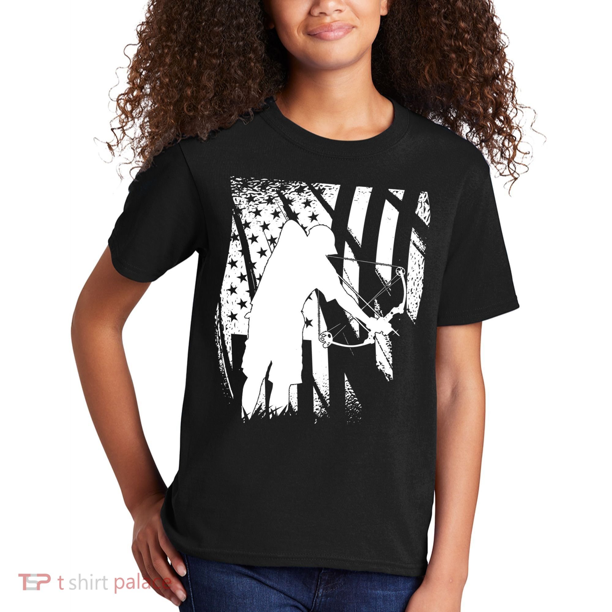 Bowfishing Americana Kids T-Shirt