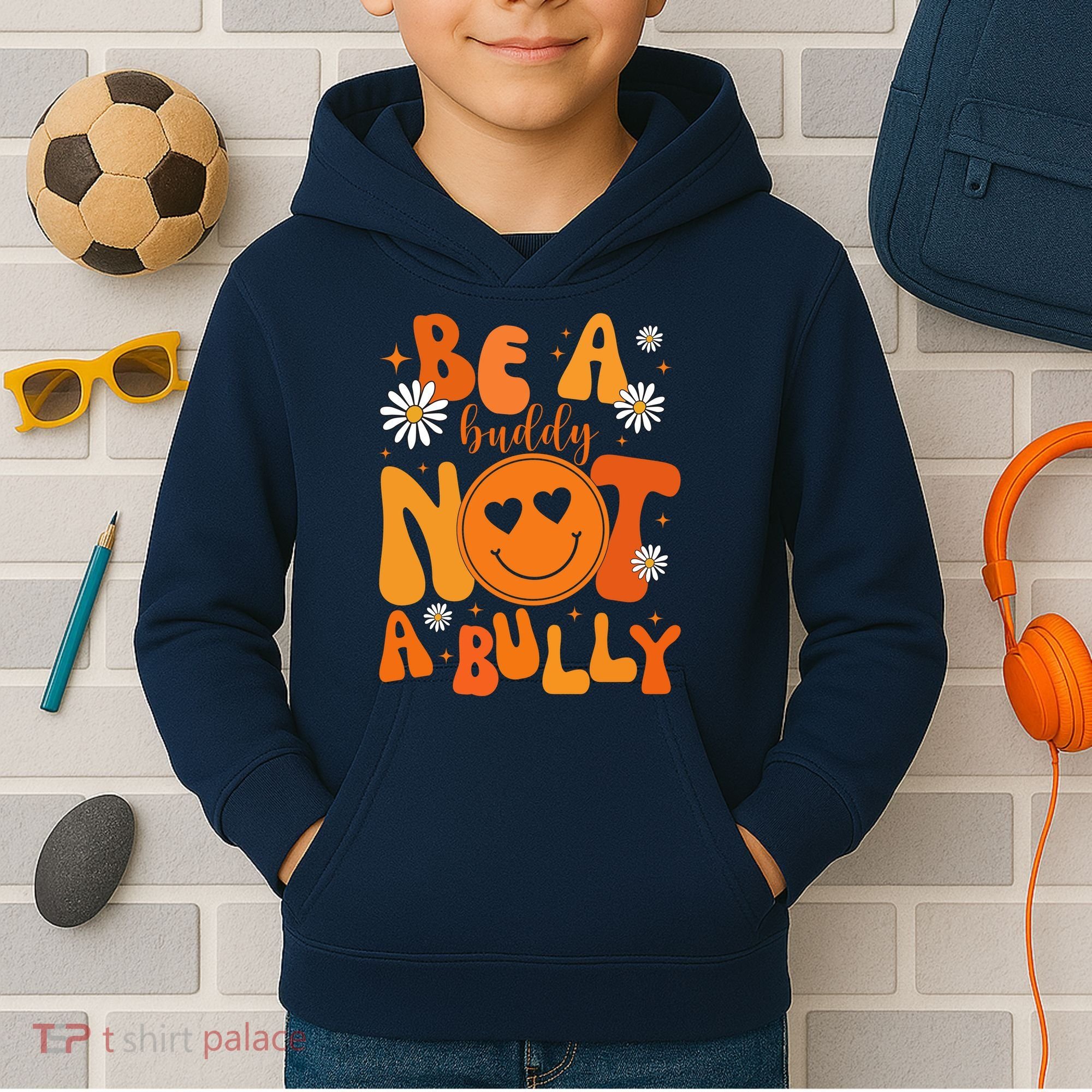 Be A Buddy Not A Bully Unity Day Anti Bullying Kids Hoodie