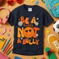 Be A Buddy Not A Bully Unity Day Anti Bullying Kids T-Shirt thumb 3