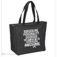 Bpd Awareness Borderline Personality Disorder CanT Stop Me From Being Awesome Tote Bag thumb 2