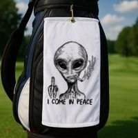 Because Aliens Golf Towel thumb 2