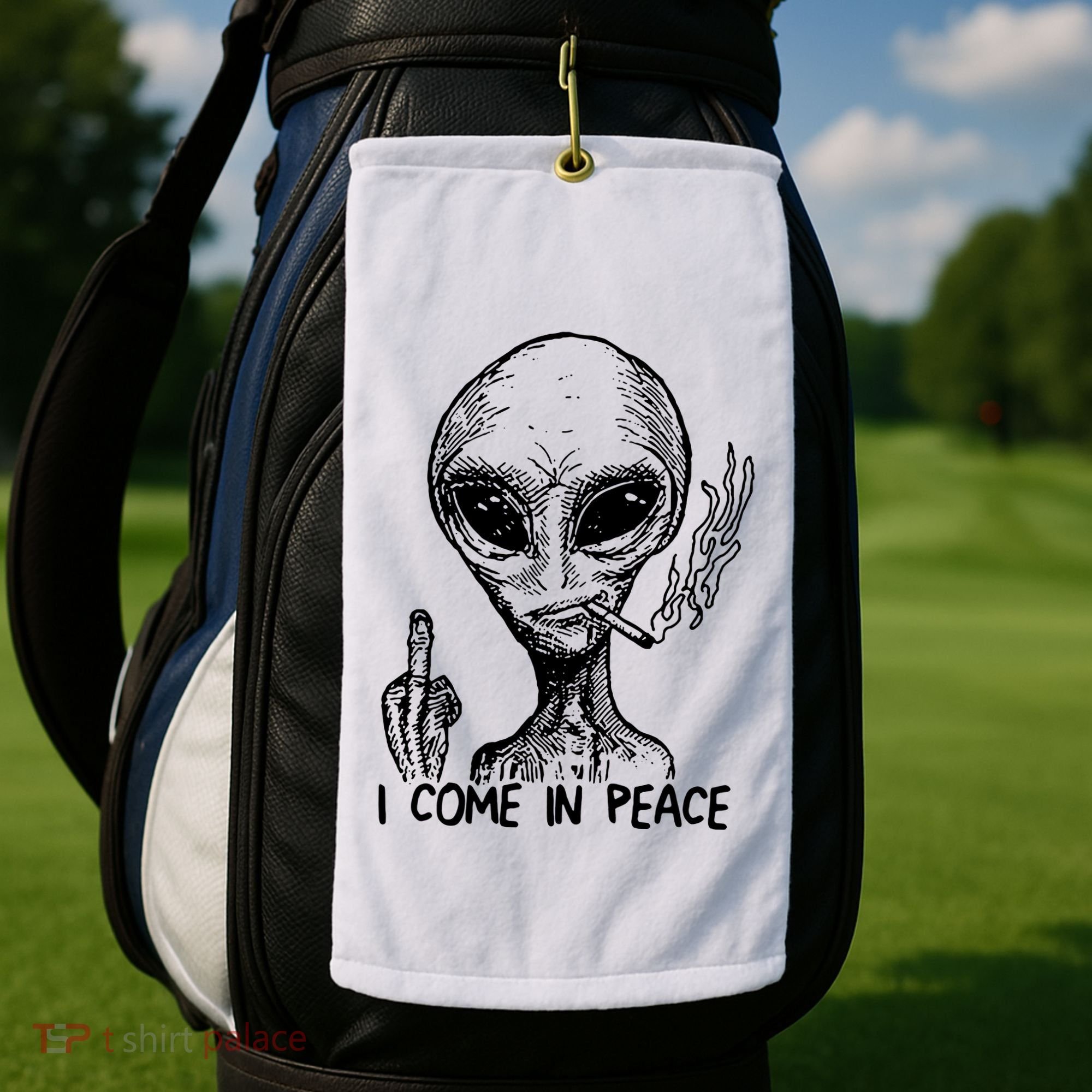 Because Aliens Golf Towel