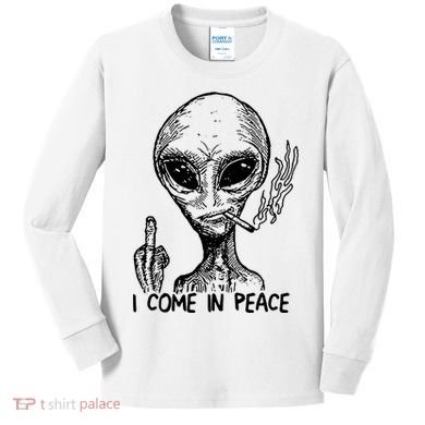 Because Aliens Kids Long Sleeve Shirt