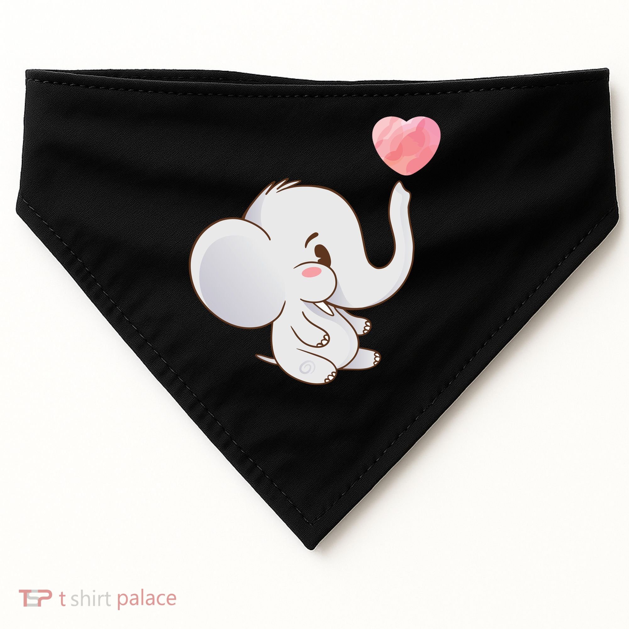 Baby Cute Elephant USA-Made Doggie Bandana