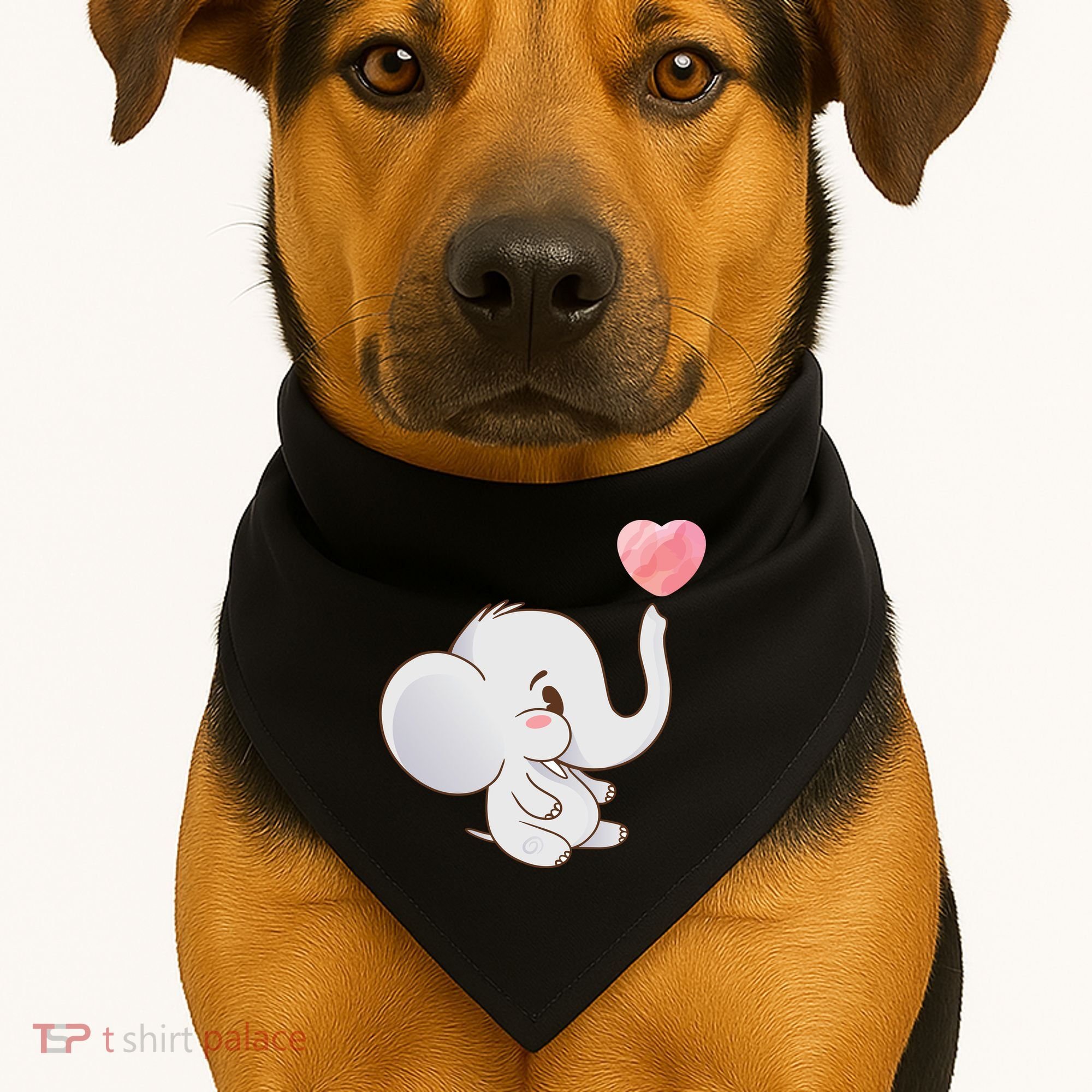 Baby Cute Elephant USA-Made Doggie Bandana
