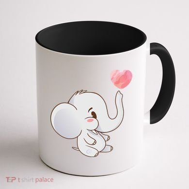 Baby Cute Elephant Coffee Mug back