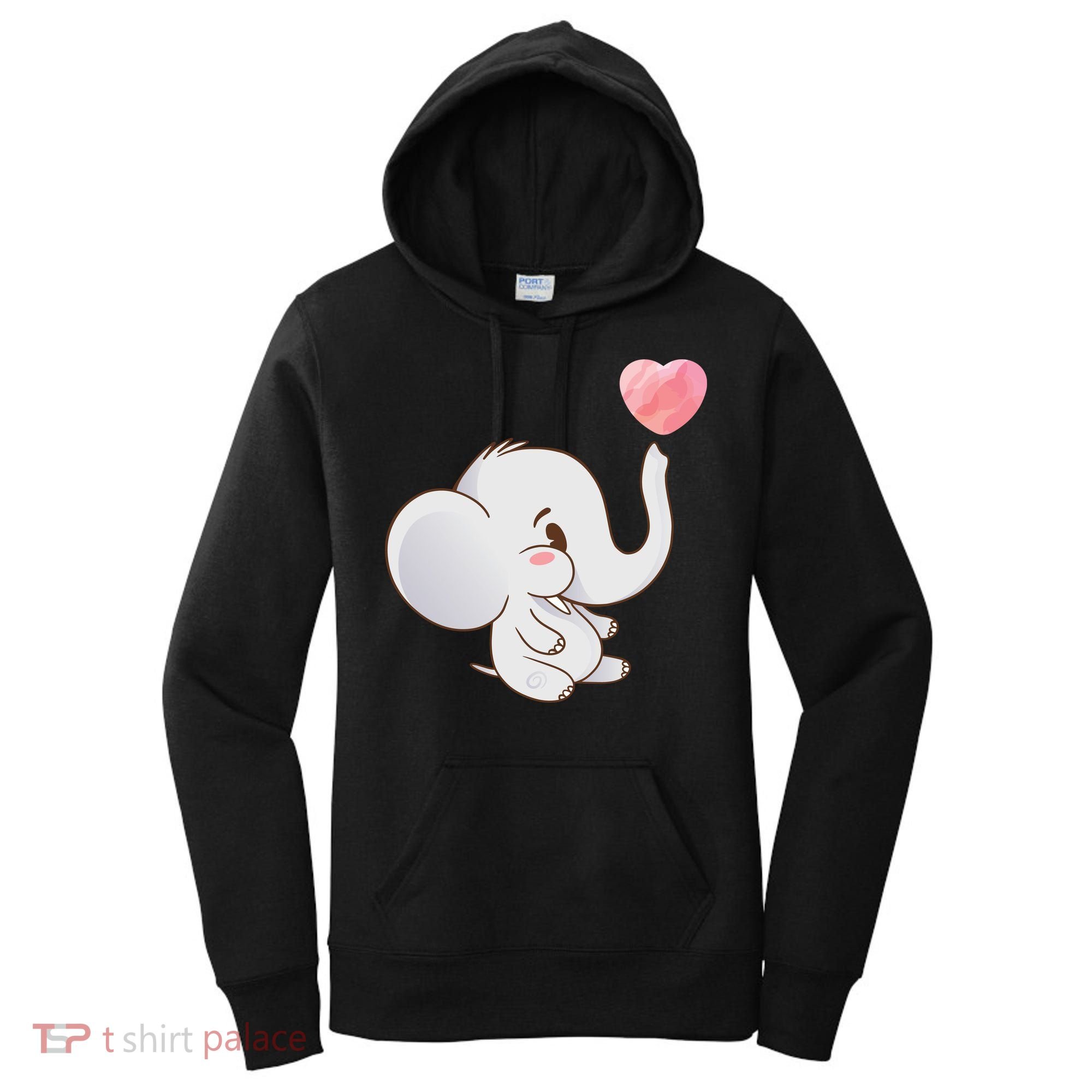 Baby Cute Elephant Women's Hoodie