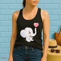 Baby Cute Elephant Women's Tank Top thumb 2