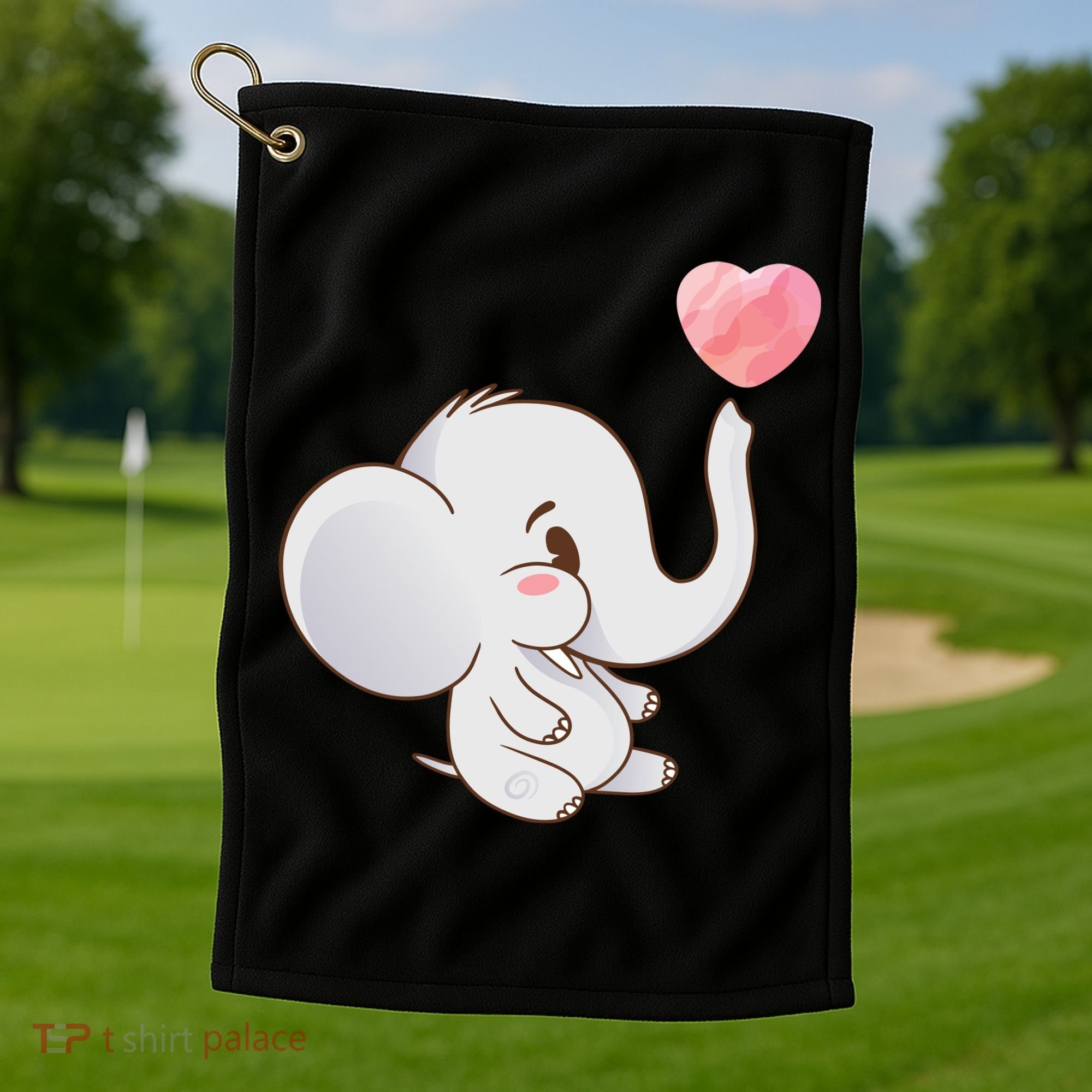 Baby Cute Elephant Golf Towel