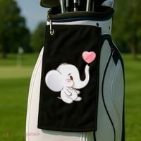 Baby Cute Elephant Golf Towel thumb 2