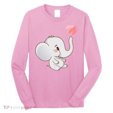 Baby Cute Elephant Long Sleeve Shirt
