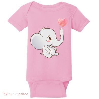 Baby Cute Elephant Baby Bodysuit
