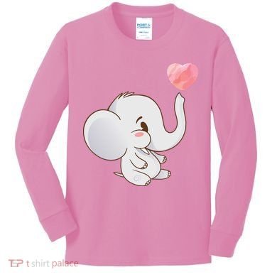 Baby Cute Elephant Kids Long Sleeve Shirt