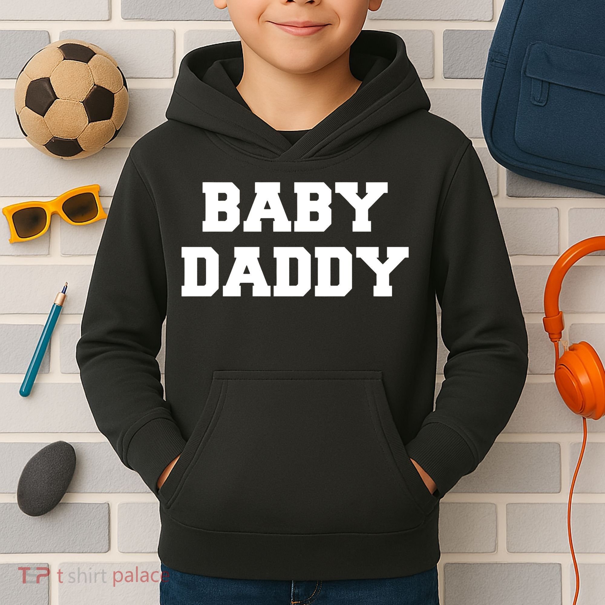 Baby Daddy New Father Kids Hoodie
