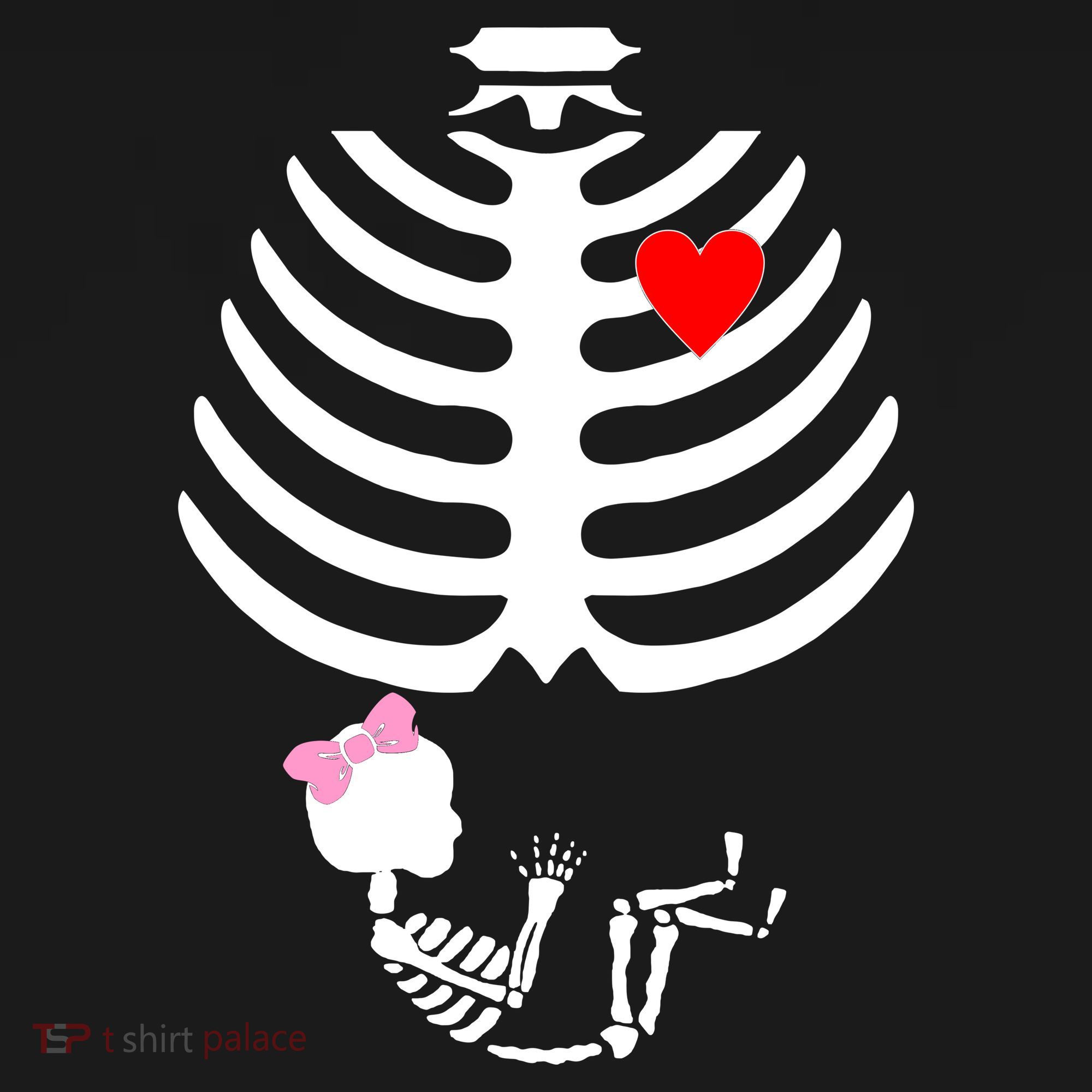 Baby Girl Skeleton Pregnancy Love Halloween Sweatshirt