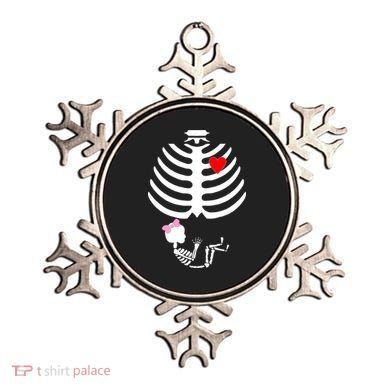 Baby Girl Skeleton Pregnancy Love Halloween Ornament