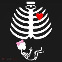 Baby Girl Skeleton Pregnancy Love Halloween Tank Top thumb 6