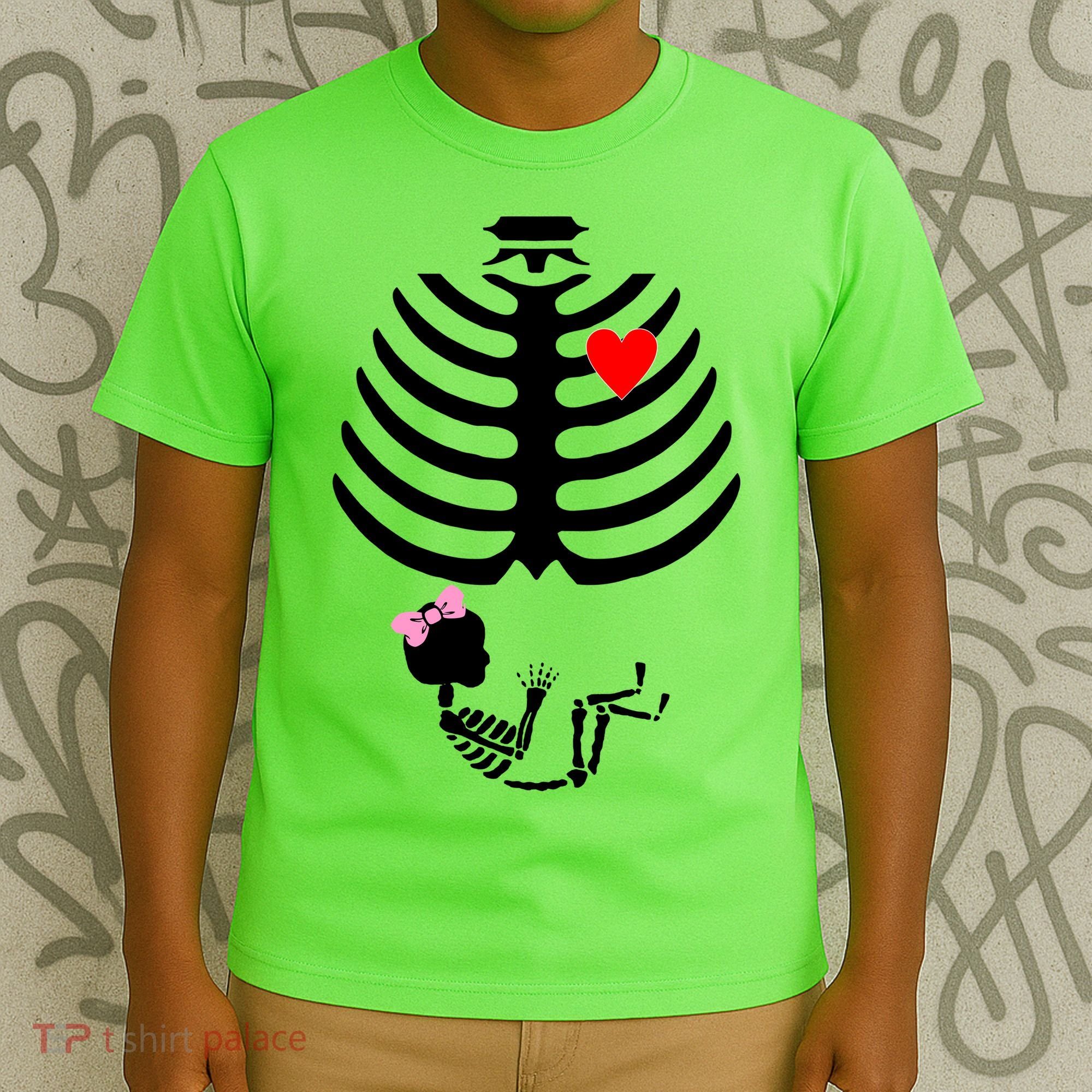 Baby Girl Skeleton Pregnancy Love Halloween T-Shirt
