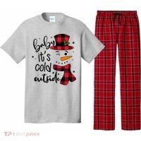 Baby It's Cold Outside Snowman Pajama Set thumb 0