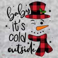 Baby It's Cold Outside Snowman Pajama Set thumb 2