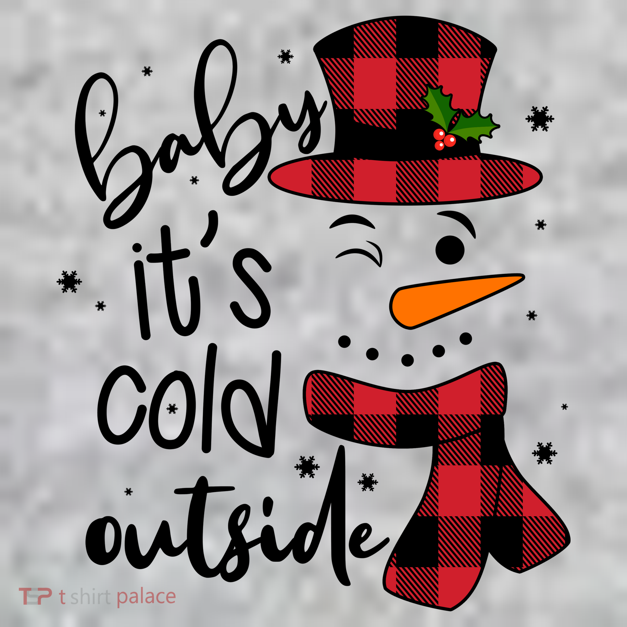 Baby It's Cold Outside Snowman Kids Hoodie