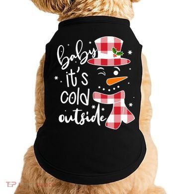Baby It's Cold Outside Snowman Doggie Tank