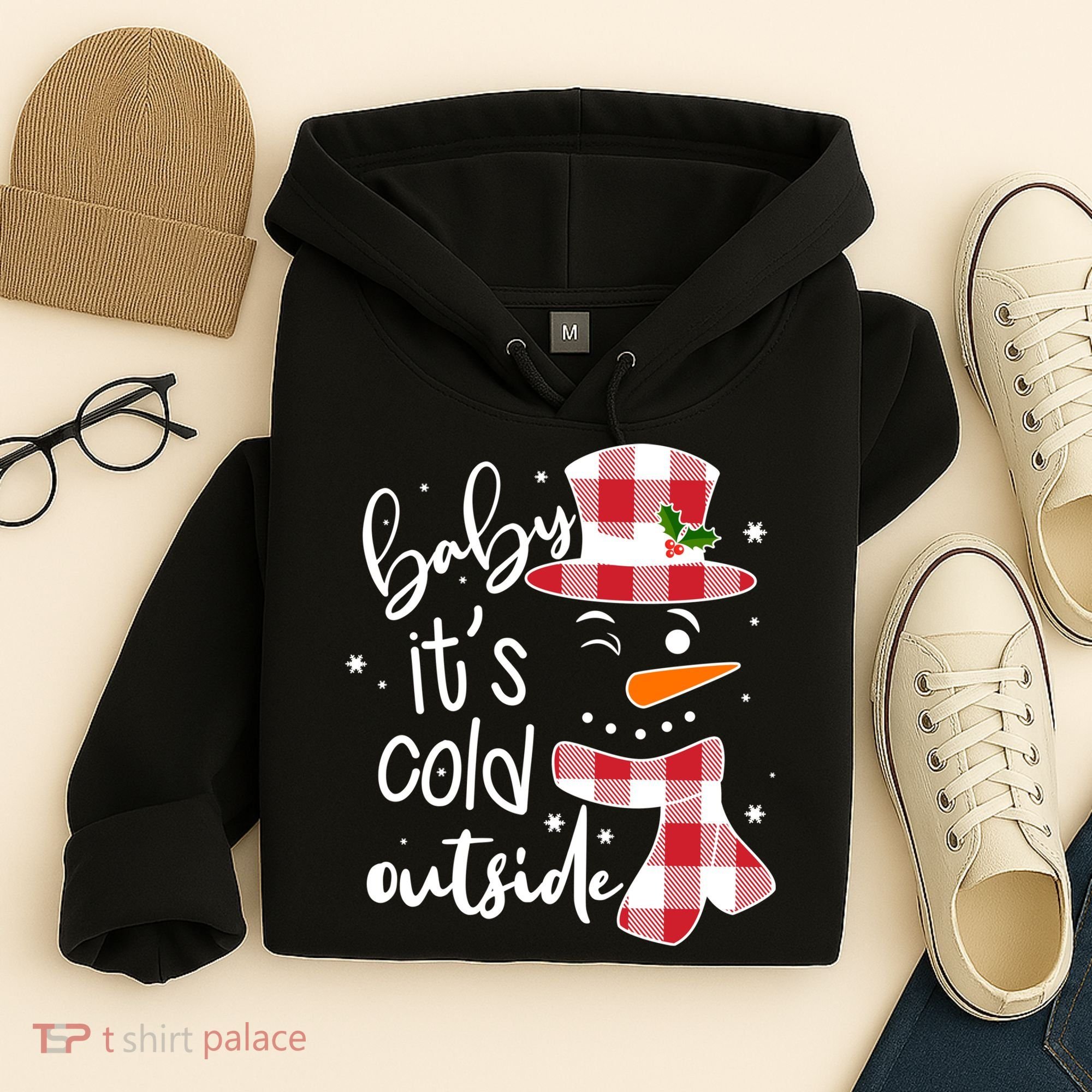 Baby It's Cold Outside Snowman Hoodie