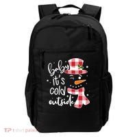 Baby It's Cold Outside Snowman Backpack thumb 0