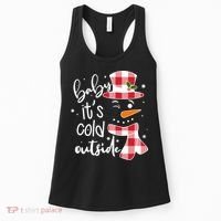 Baby It's Cold Outside Snowman Women's Tank Top thumb 0