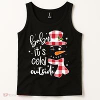 Baby It's Cold Outside Snowman Tank Top thumb 2