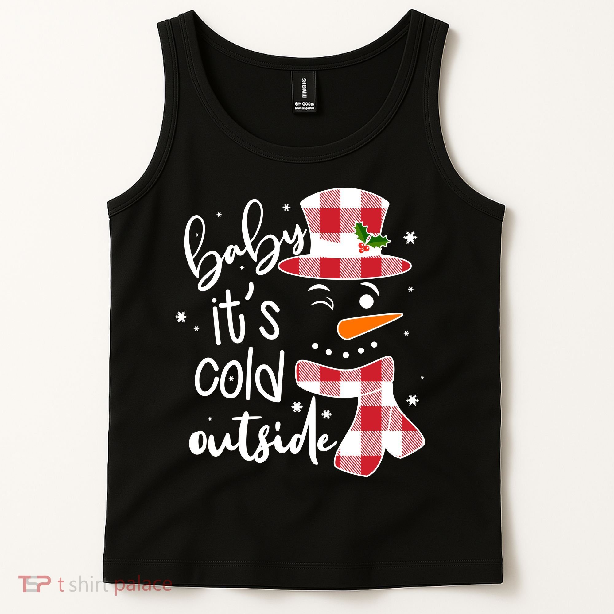 Baby It's Cold Outside Snowman Tank Top