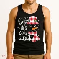 Baby It's Cold Outside Snowman Tank Top thumb 3