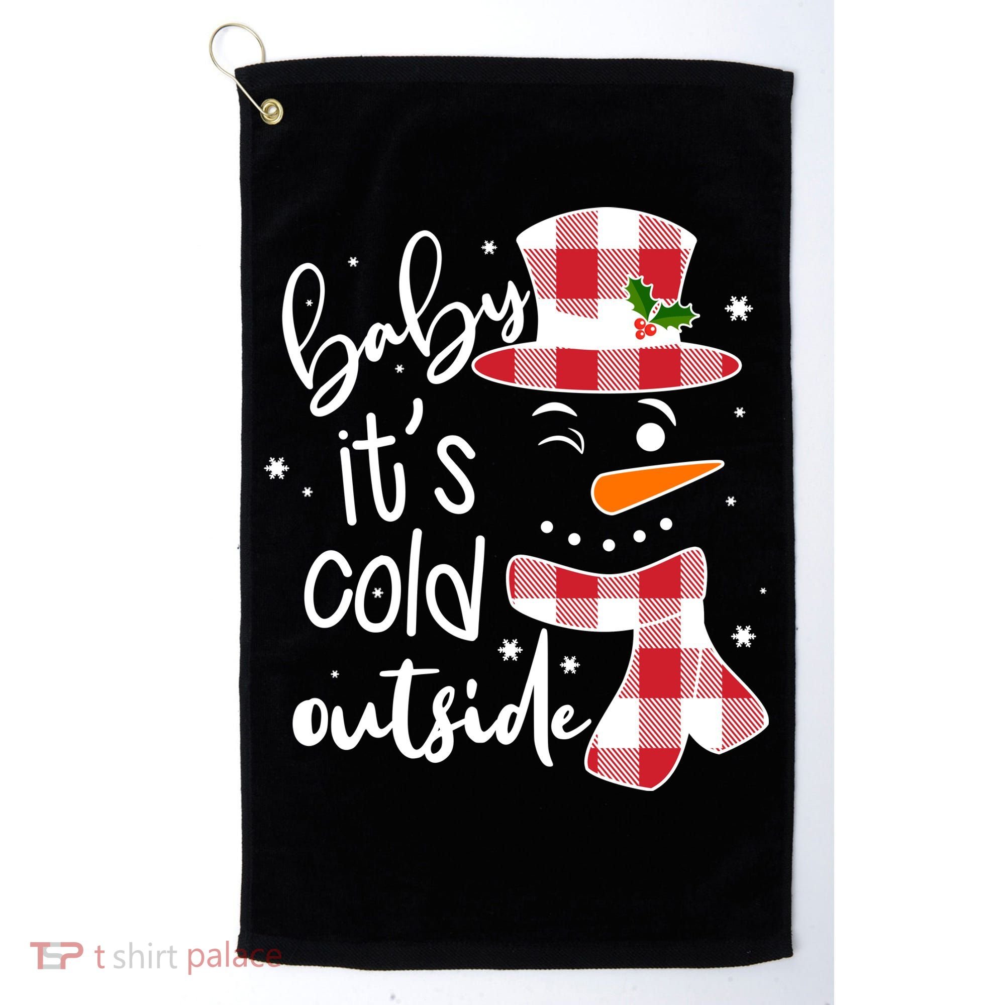 Baby It's Cold Outside Snowman Golf Towel