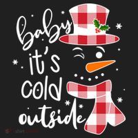 Baby It's Cold Outside Snowman Golf Towel thumb 3
