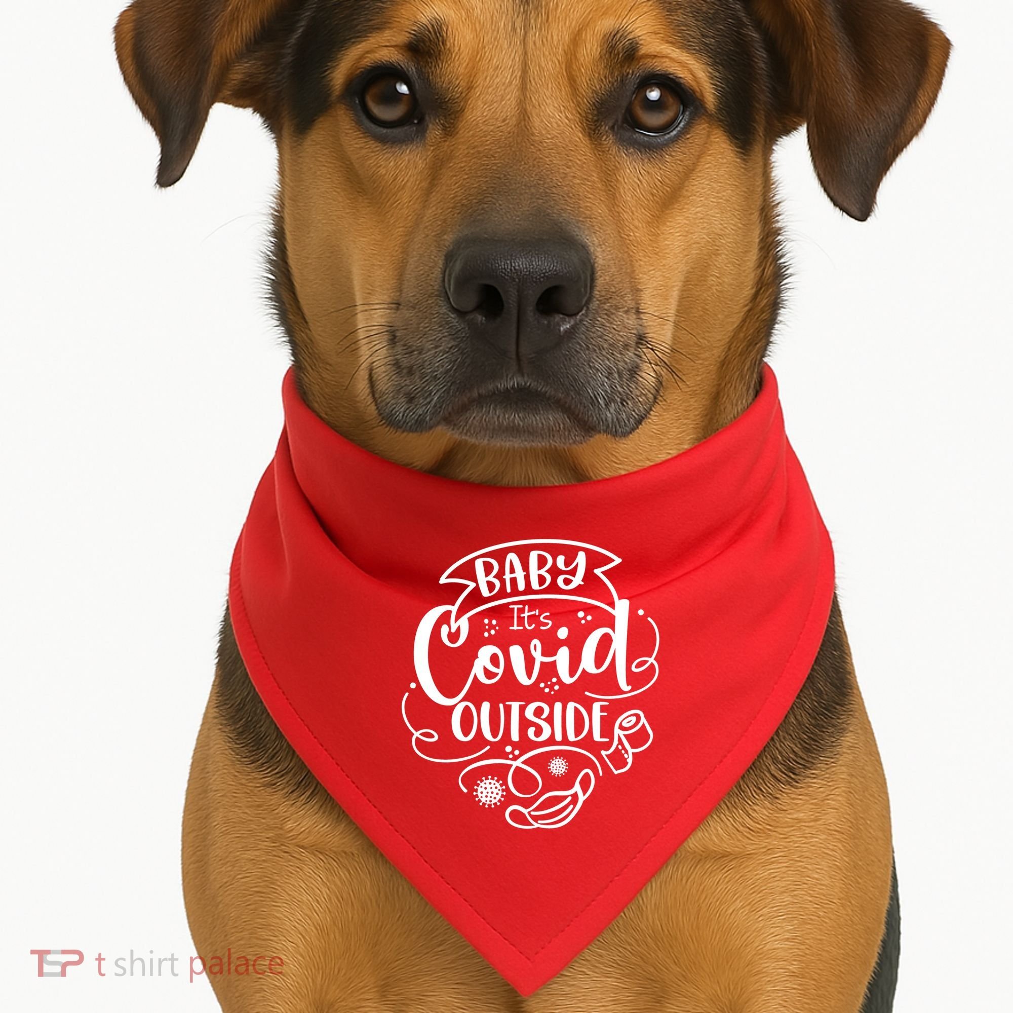 Baby It's Covid Outside USA-Made Doggie Bandana