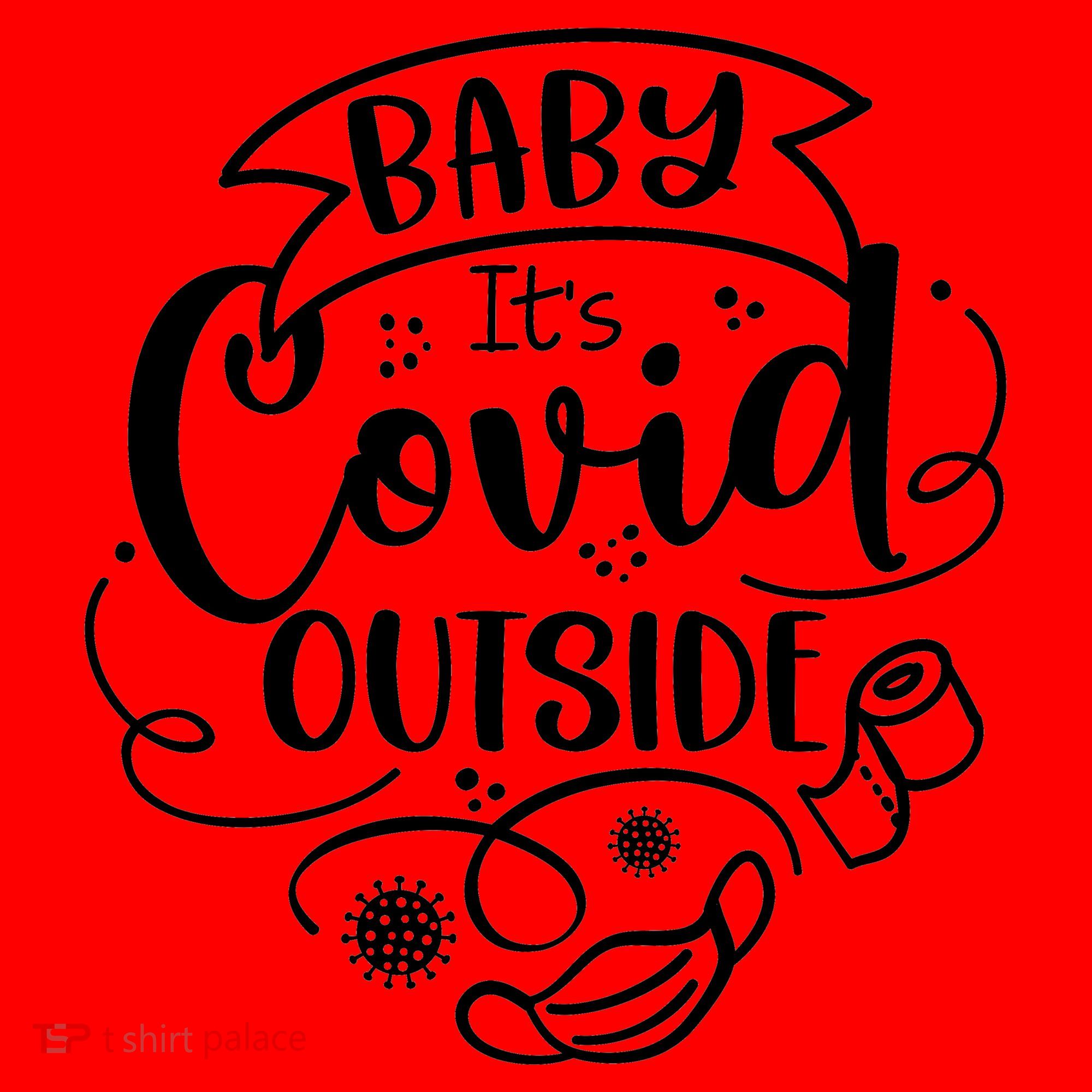 Baby It's Covid Outside Santa Hat