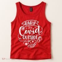 Baby It's Covid Outside Tank Top thumb 2