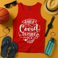 Baby It's Covid Outside Tank Top thumb 4