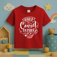 Baby It's Covid Outside Toddler T-Shirt thumb 3