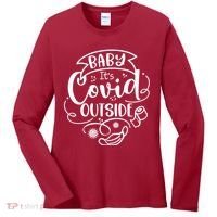 Baby It's Covid Outside Women's Long Sleeve Shirt thumb 0