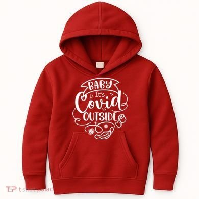 Baby It's Covid Outside Kids Hoodie