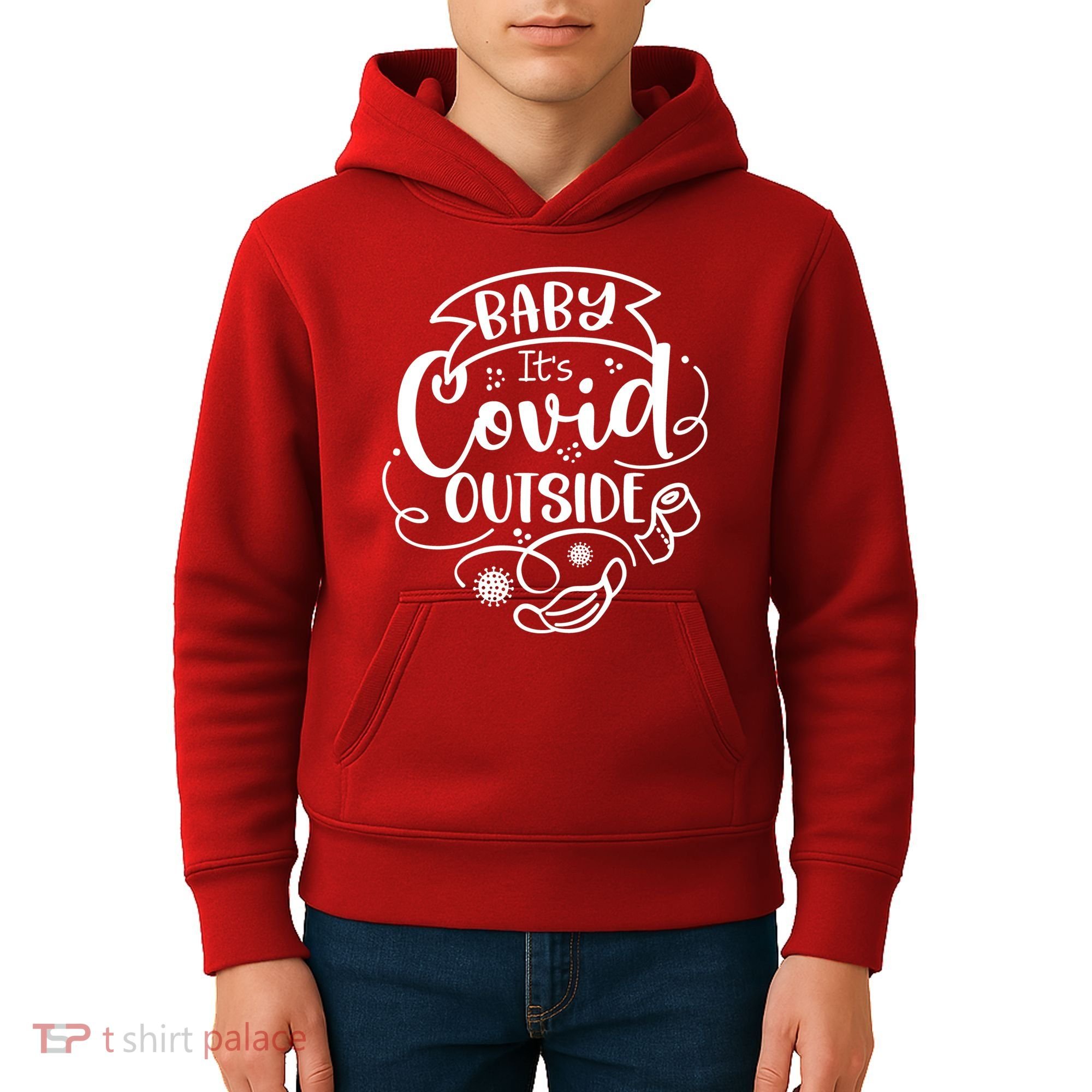 Baby It's Covid Outside Kids Hoodie